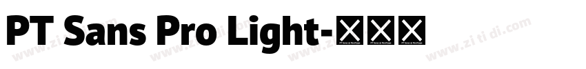 PT Sans Pro Light字体转换